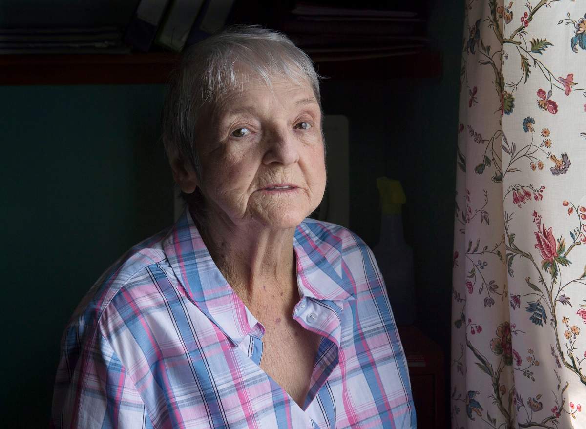 Mary Lou Parker, 82, Grand Chief of the Eastern Woodland Metis Nation NS, is seen at home in Hebron, N.S. on Saturday, May 12, 2018.