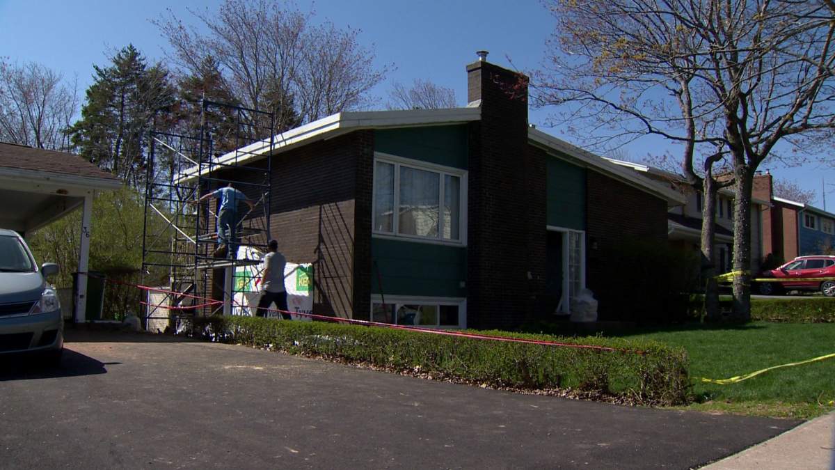 A car crashed into 38 Clayton Park Drive in Halifax on Sunday. The home is pictured on the day after on May 14, 2018.