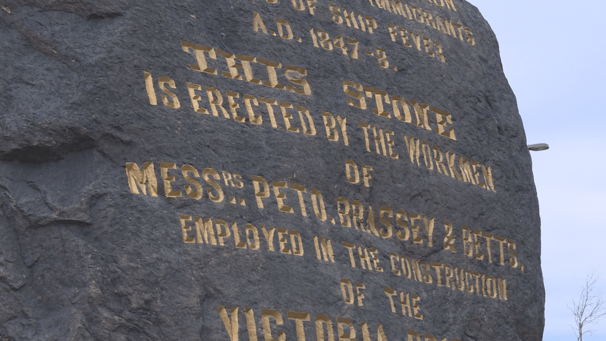 The Black Rock monument commemorates Irish history.