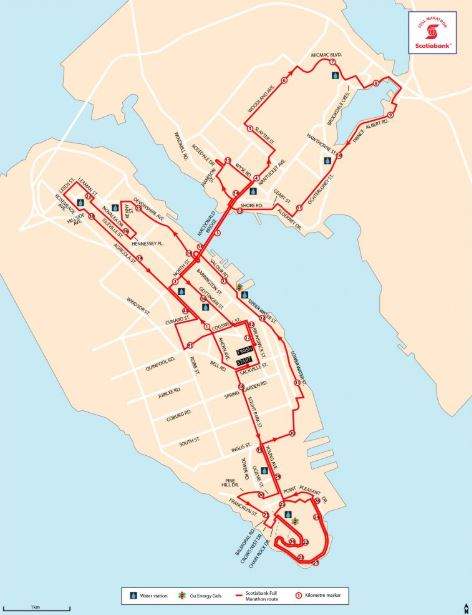 This year’s Scotiabank Blue Nose Marathon will travel over the newly-renovated Macdonald Bridge