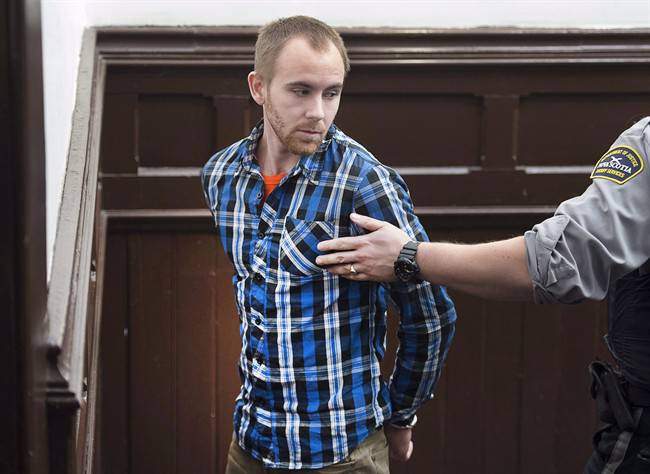 William Sandeson arrives at provincial court in Halifax on Tuesday, Oct. 27, 2015.