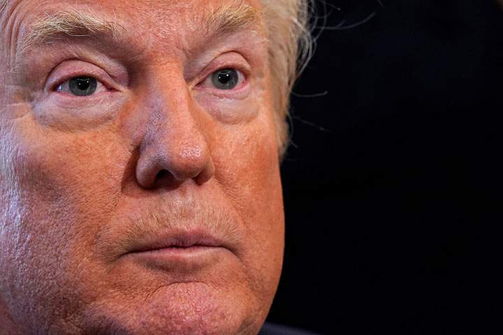 U.S. President Donald Trump pictured in the Oval Offices of the White House in Washington, May 1, 2018. 