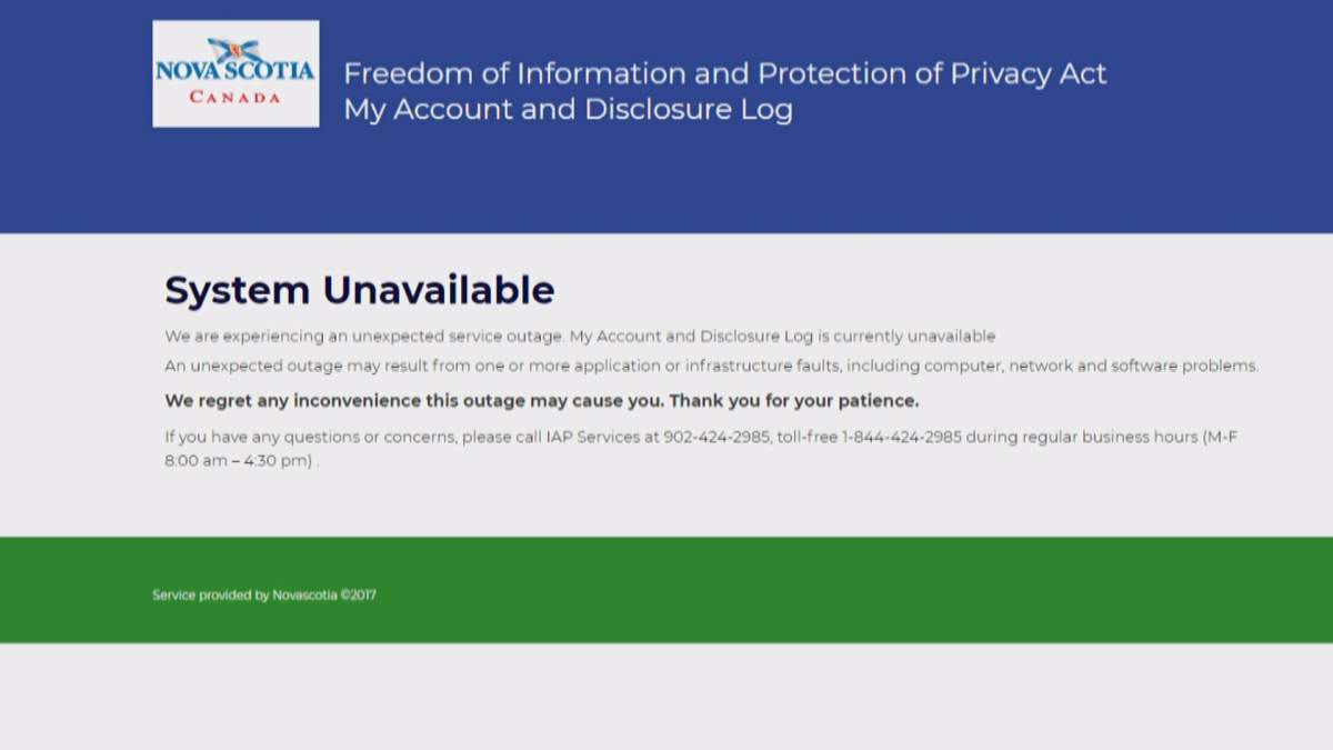 Nova Scotia's FOIPOP website has been shut down following a data breach in March 2018.