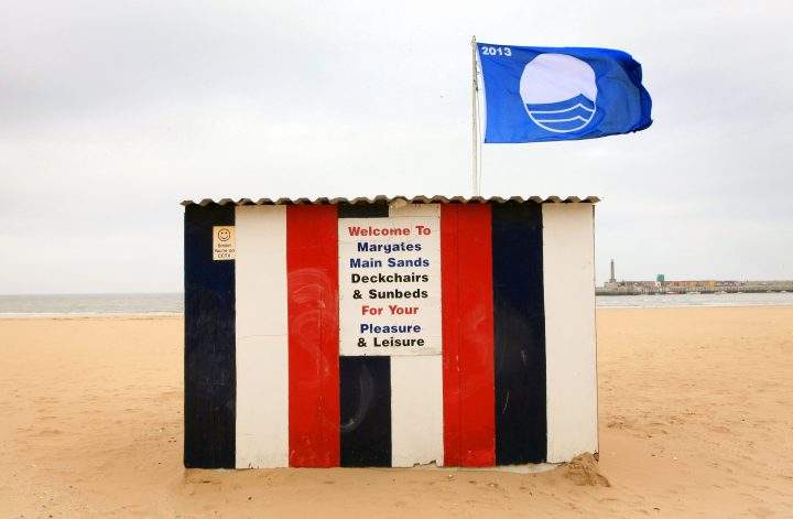 A view of the Margate Main Sands Beach in Kent, which is Blue Flag certified.
