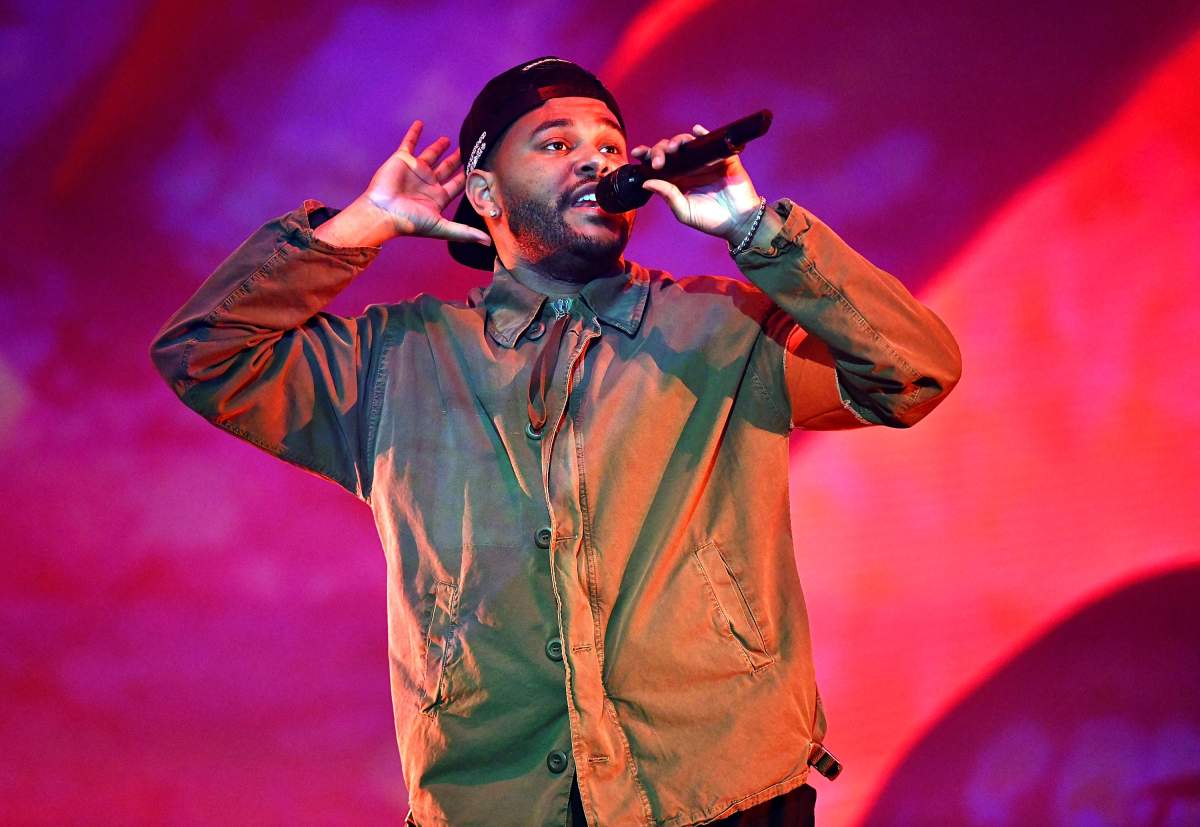 The Weeknd performs on the Outdoor stage during Week 1, Day 1 of the Coachella Valley Music and Arts Festival on April 13, 2018. (Photo by Scott Dudelson/Getty Images for Coachella )