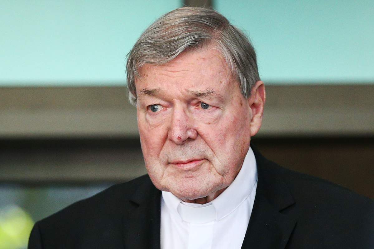 Cardinal George Pell leaves at Melbourne Magistrates' Court on May 1, 2018 in Melbourne, Australia. Cardinal Pell was charged on summons by Victoria Police on 29 June 2017 over multiple allegations of sexual assault. 