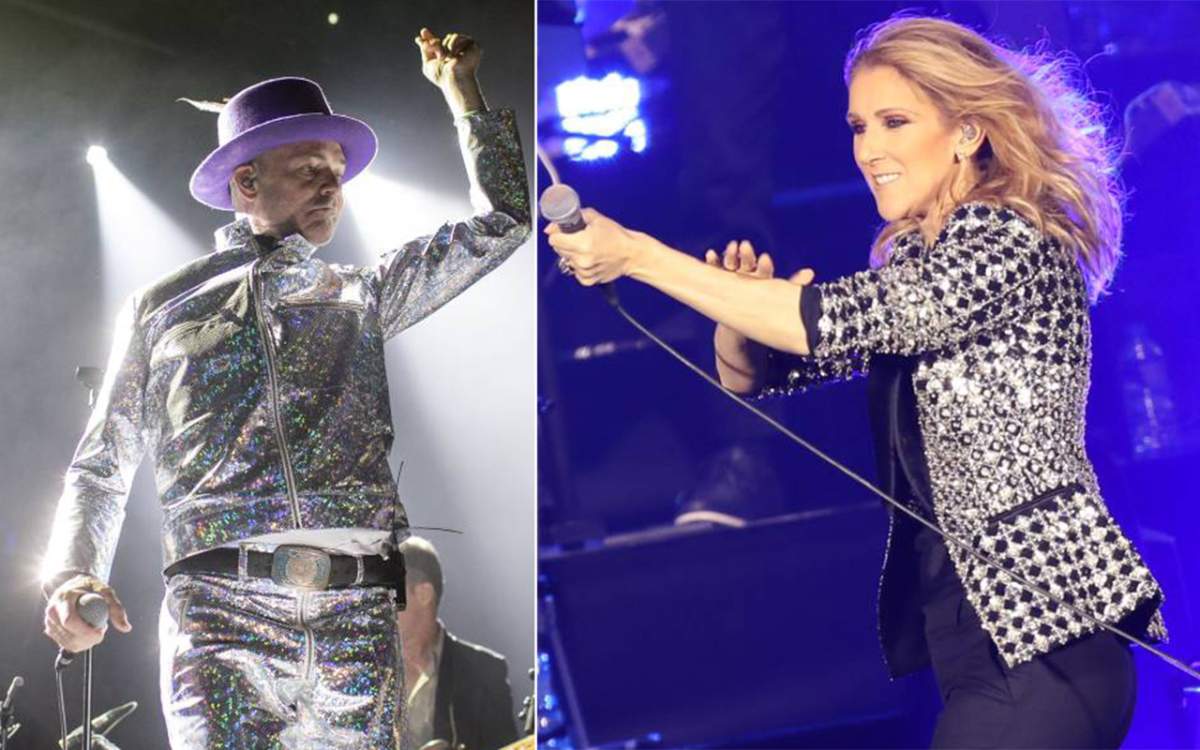 (L-R): Gord Downie and Céline Dion.