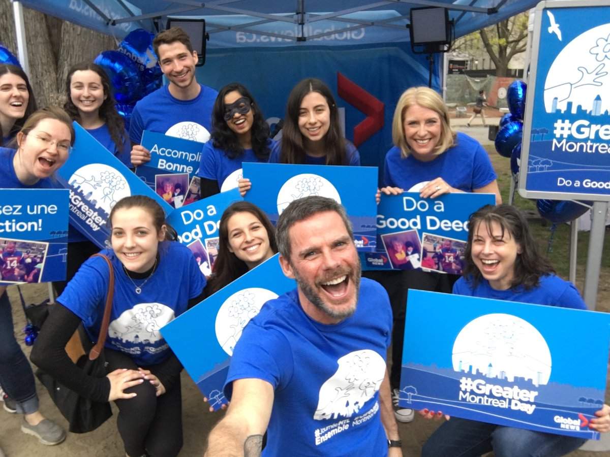 Thank you for all of your good deeds on this year's Greater Montreal Day.