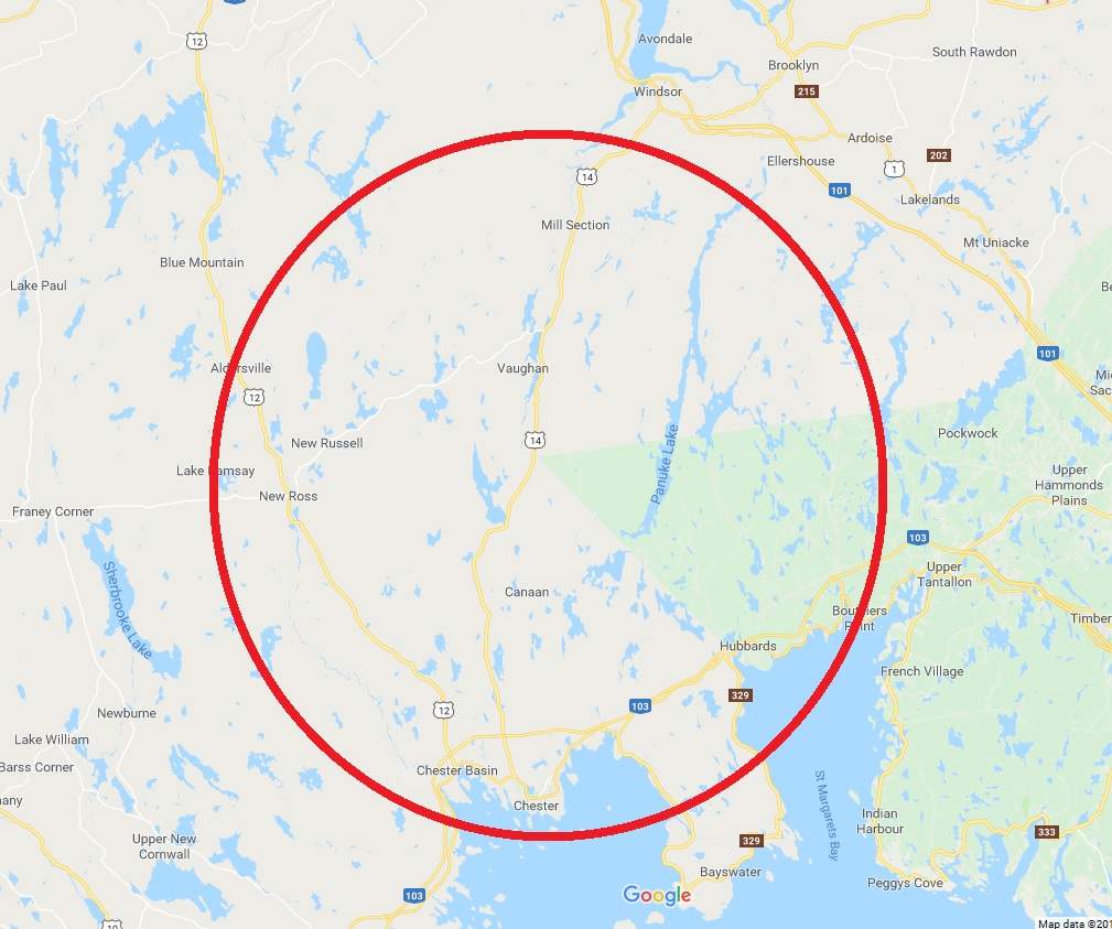 Police say Timothy Wells went missing along Highway 14 of Vaughan, N.S.