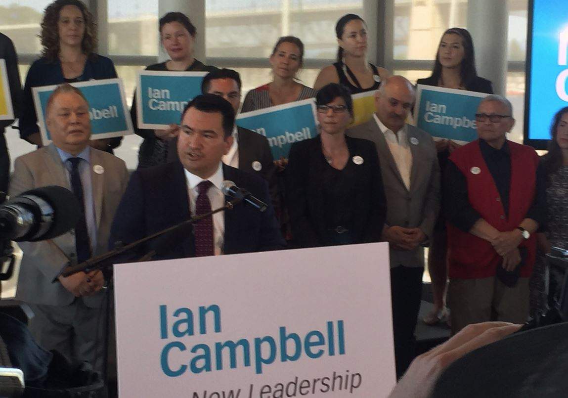 Ian Campbell kicked off his campaign for mayor of Vancouver on Monday, May 14, 2018.