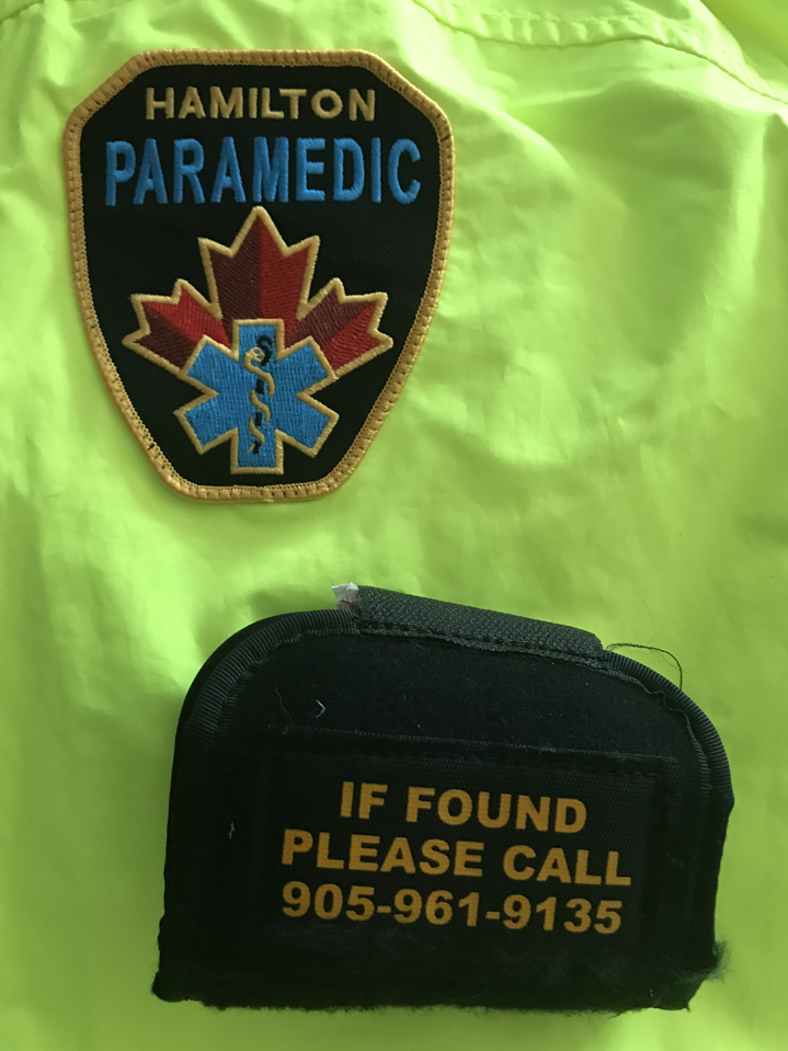 Photo of the missing medication pouch.