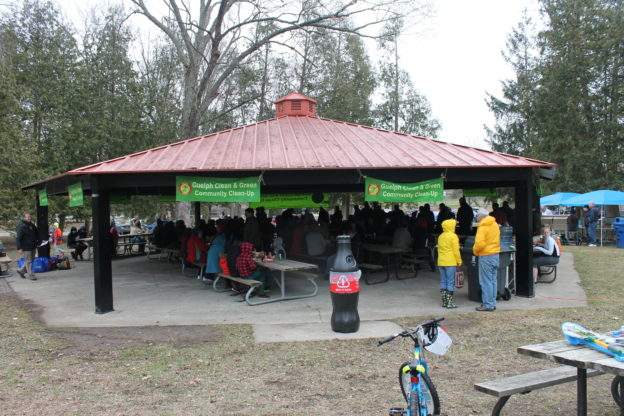 The city of Guelph said over 1,300 volunteers collected 3,000 kilograms of trash on Saturday in the Clean and Green community cleanup.