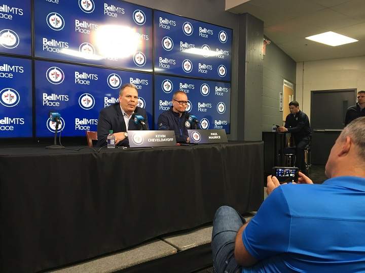 Jets' GM Kevin Cheveldayoff spoke to players and said he urged players to remember the feeling of this year's playoff run.
