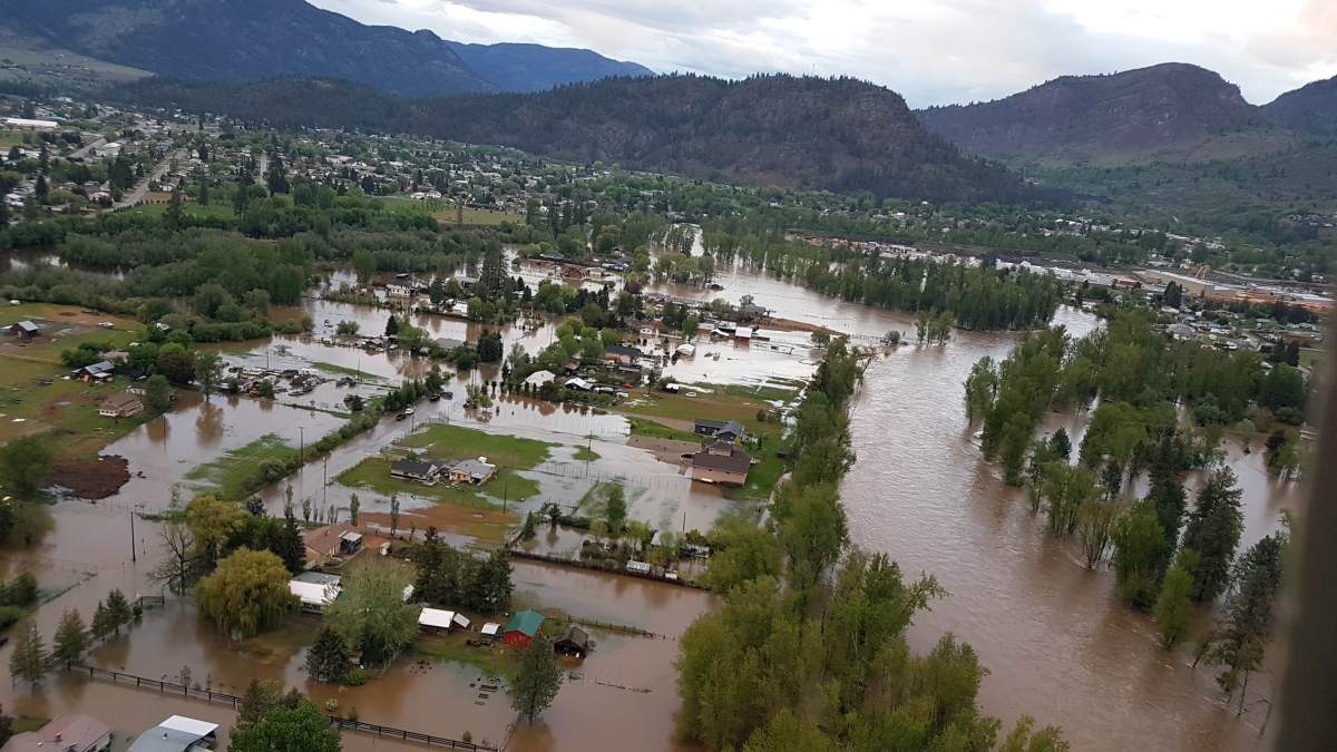 Large areas of Grand Forks have been flooded by the surging Kettle River. 