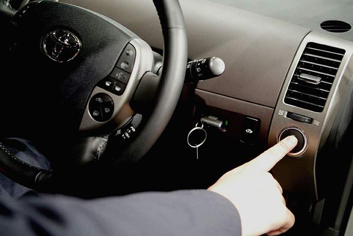 A keyless ignition pictured in this 2004 file photo.