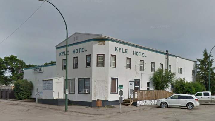 The Kyle Hotel in Kyle, Saskatchewan in this undated photo.