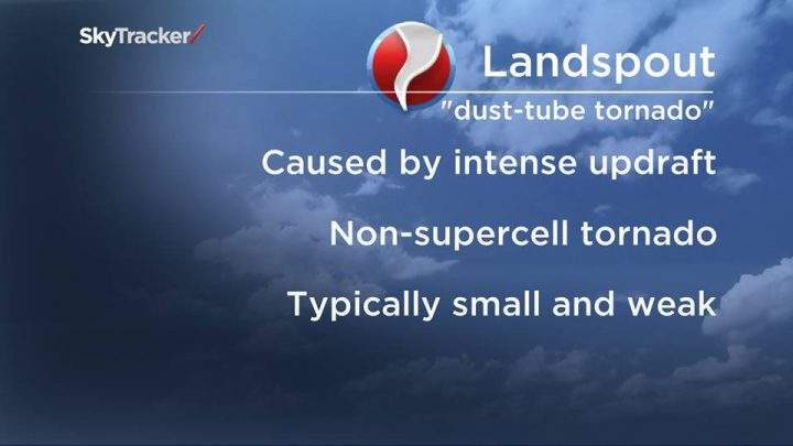 What is a landspout tornado?