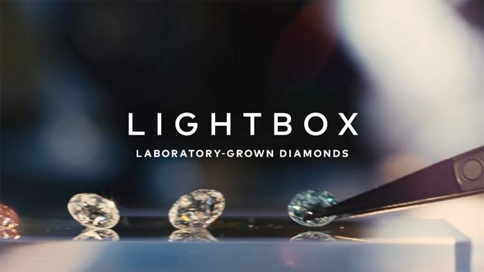 Lab-grown diamonds are shown in this image from a promotional video.
