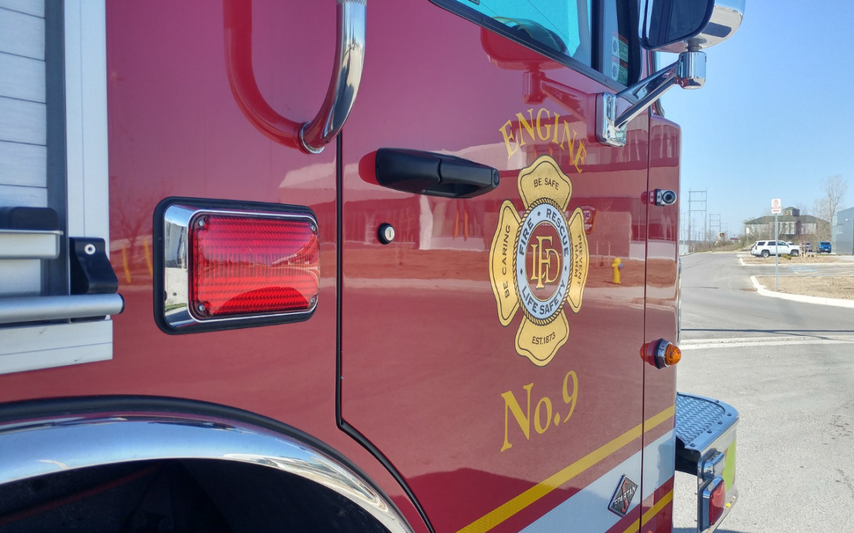 London fire crews responded to a farmers field west of the city after receiving reports of an ammonia tank leak.