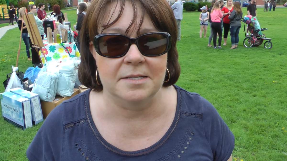 Marilyn Lupiccini buzzed the apartment units to warn residents of the fire.