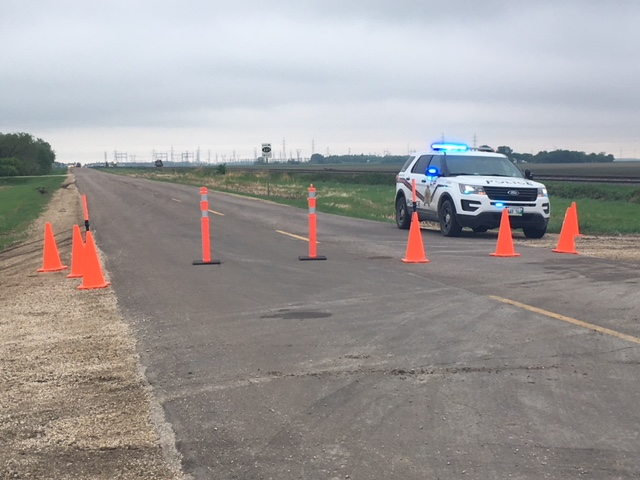 Road closures still in place after train derailment near Rosser - image