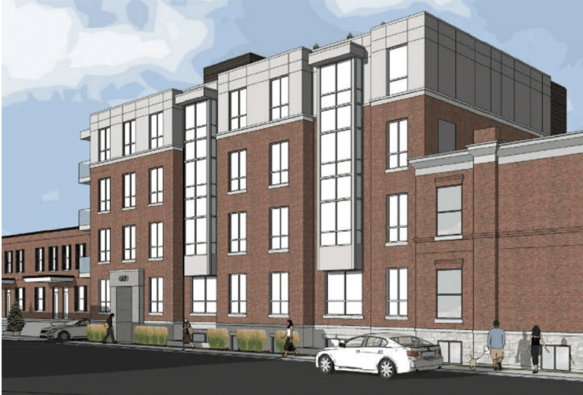 A developer is proposing to tear down two heritage homes on Kent St. in Ottawa and replace it with a 31-unit apartment building. Residents argue the proposed design would eclipse the sidewalk.
