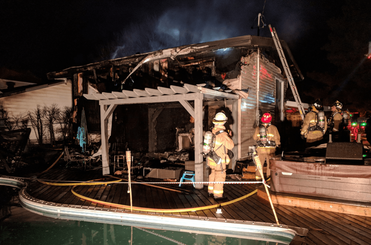 A family of three living in Ottawa's west end have been displaced after their home caught fire early Friday morning.