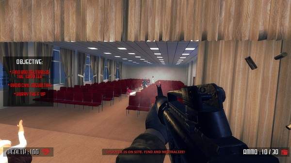 The game claims to feature a “variety of real life weapons” and “real life situations”.