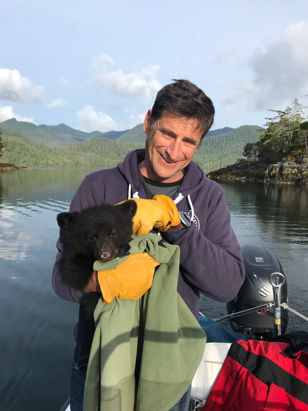 Whale watchers rescue orphaned bear cub near Tofino - image