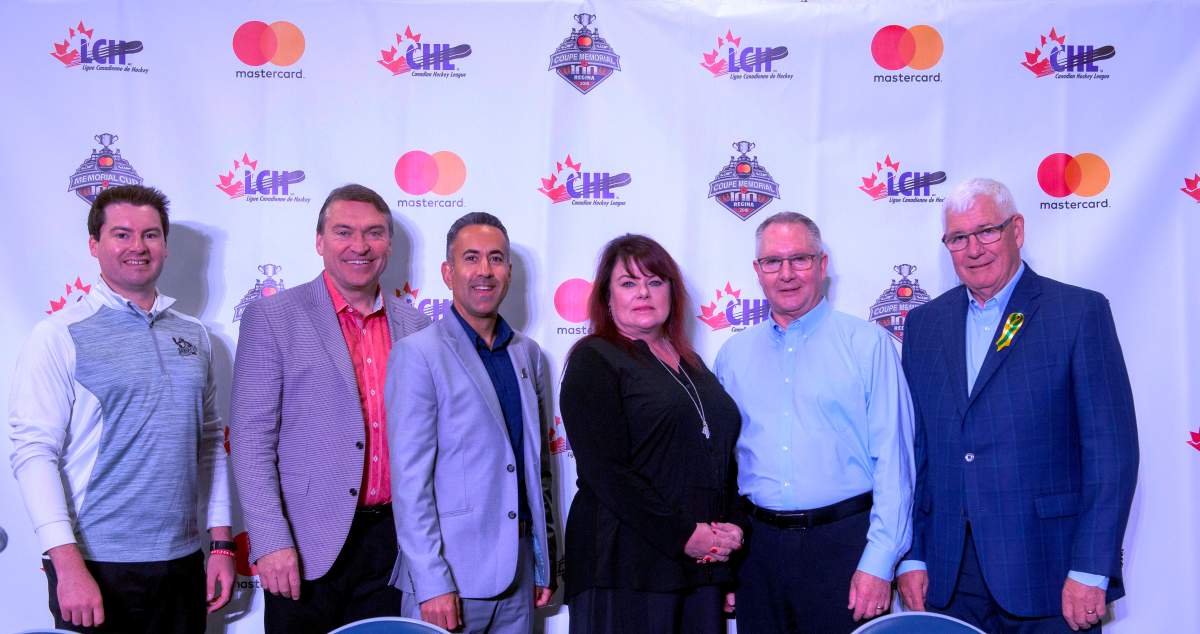 (Pictured from left to right: Tourism Kelowna's Harvey Hubball, Chair Tom Dyas, Mayor Colin Basran, Director of Marketing Anne-Marie Hamilton, VP of Business Development Gavin Hamilton, President/GM Bruce Hamilton)

.