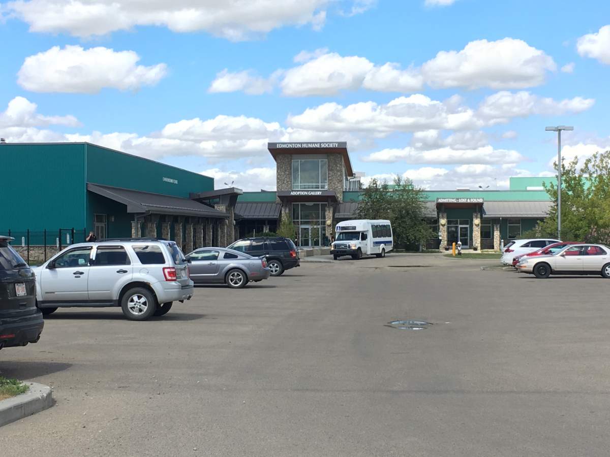 The Edmonton Humane Society building on Monday, June 4, 2018.