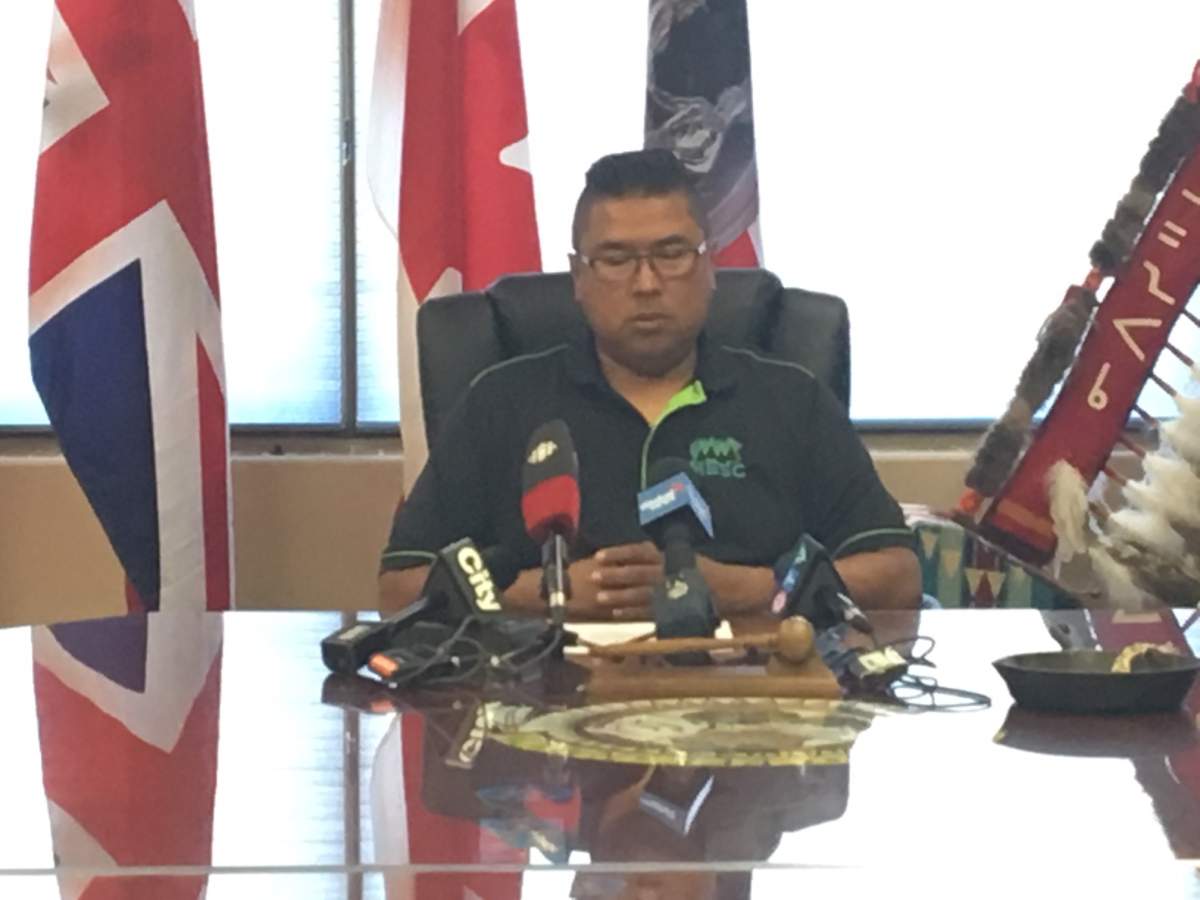 Vernon Saddleback, the chief of Samson Cree Nation, speaks about a June 5, 2018 crash that killed five people.