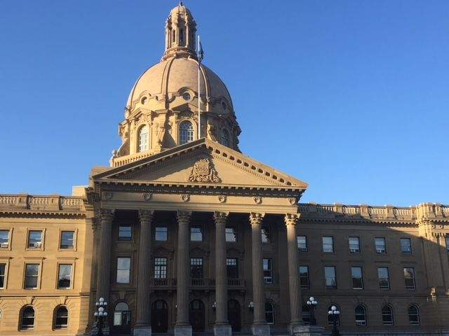 The Alberta legislature on Saturday, June 9, 2018.