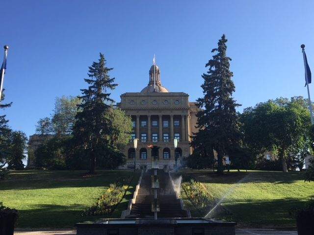 The Alberta legislature on Saturday, June 9, 2018.