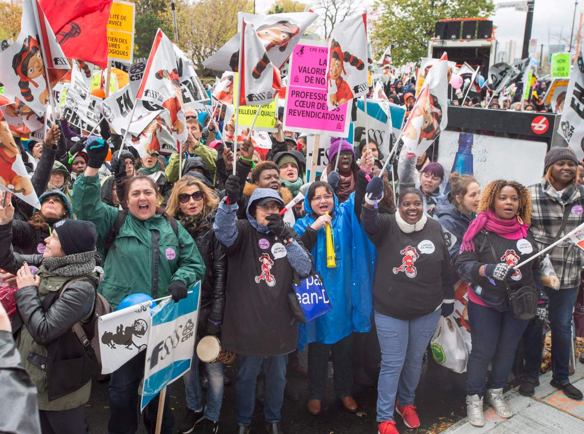 Daycare workers voted overwhelmingly in favour of a strike mandate in May.