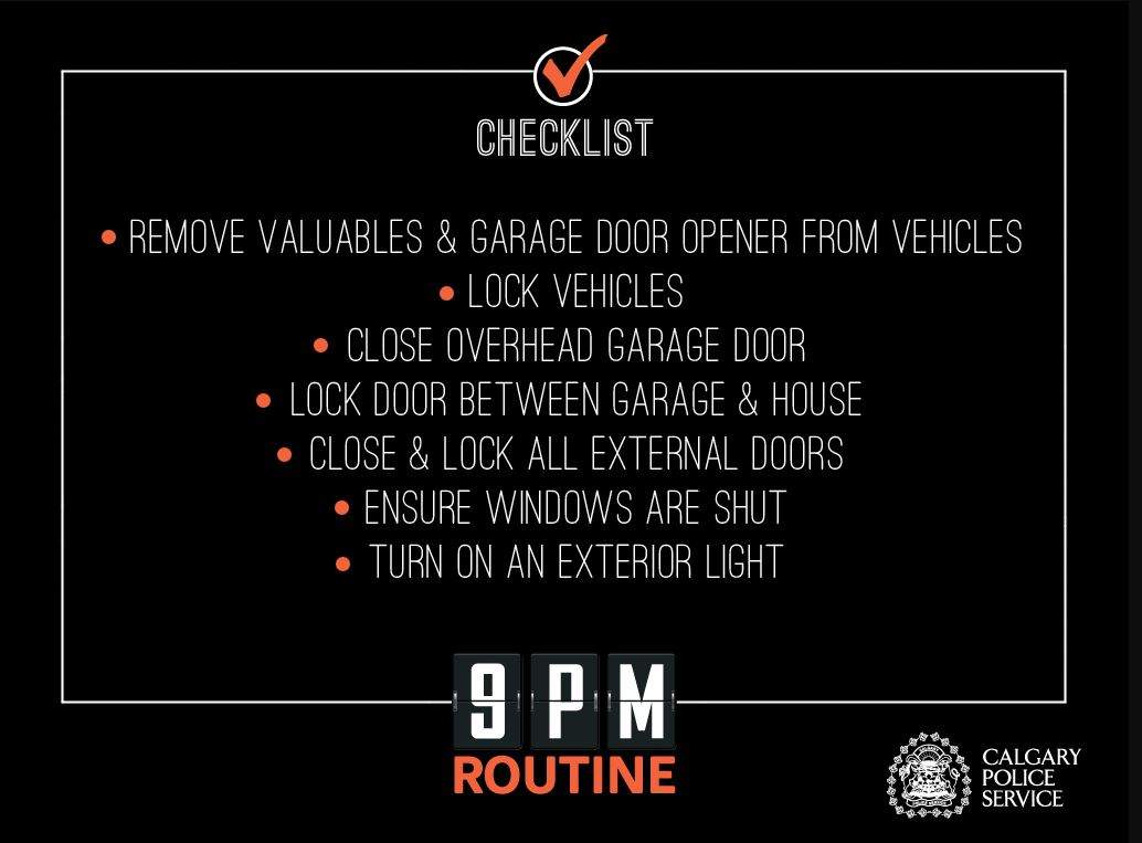 Calgary Police Service 9 p.m. routine.