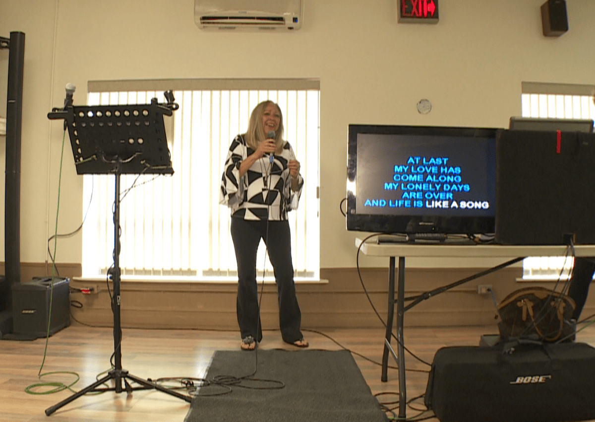 Five years after suffering a brain hemorrhage, Ajax, Ont., resident Annette George now sings at karaoke events every week and says music saved her life. 