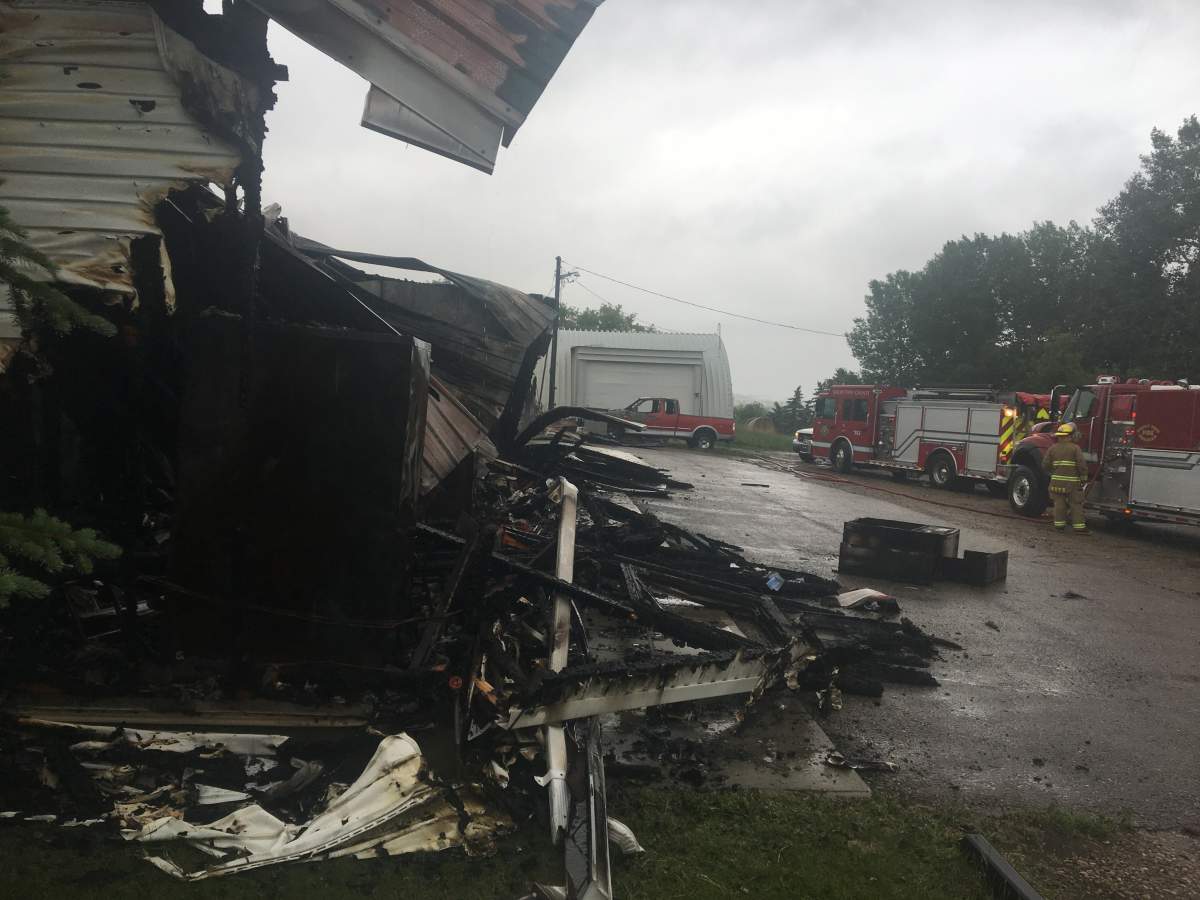 A fire overnight at Balzac Meats completely destroyed the facility.  