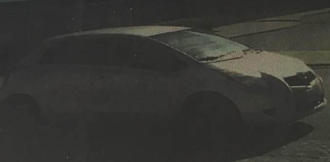 Suspect’s car caught on surveillance footage.
