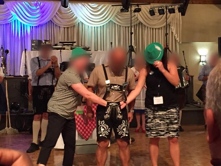 OPP civilian manager Amanda Weaver says she was “volunteered” to participate in an act that left her feeling “embarrassed”.