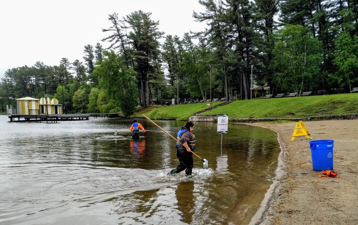 Beaches in Gravenhurst are set to re-open after extensive sweeps were done to ensure all hazardous materials were removed.