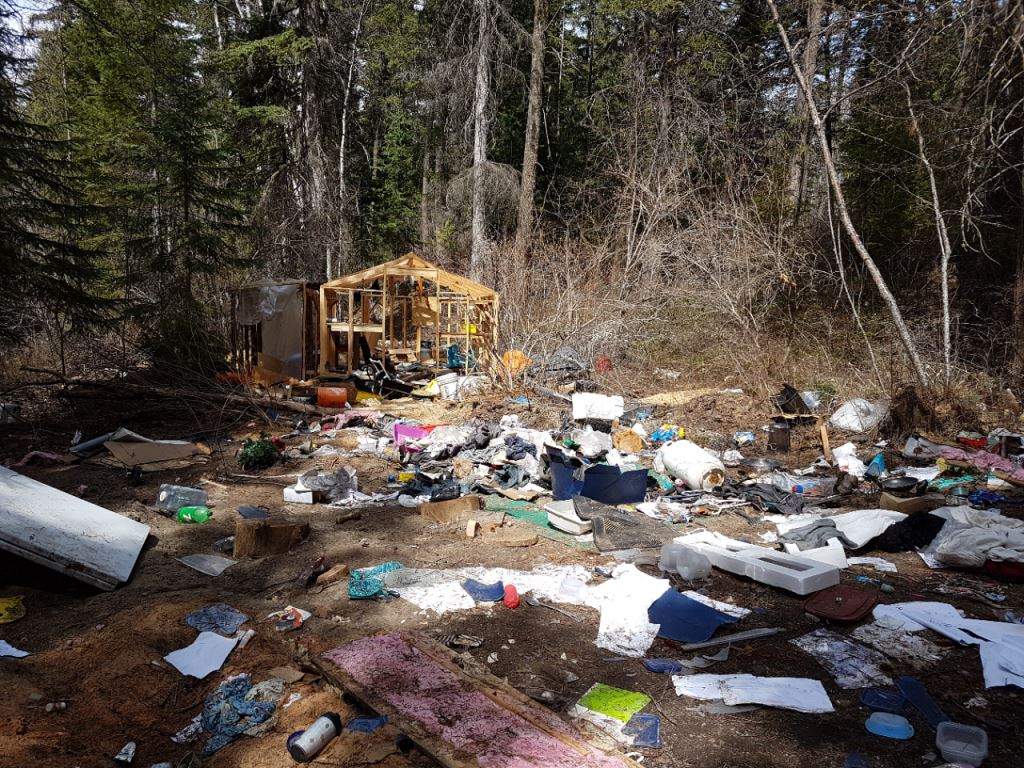 A large, illegal dump site near Peachland cleaned up by volunteers - image