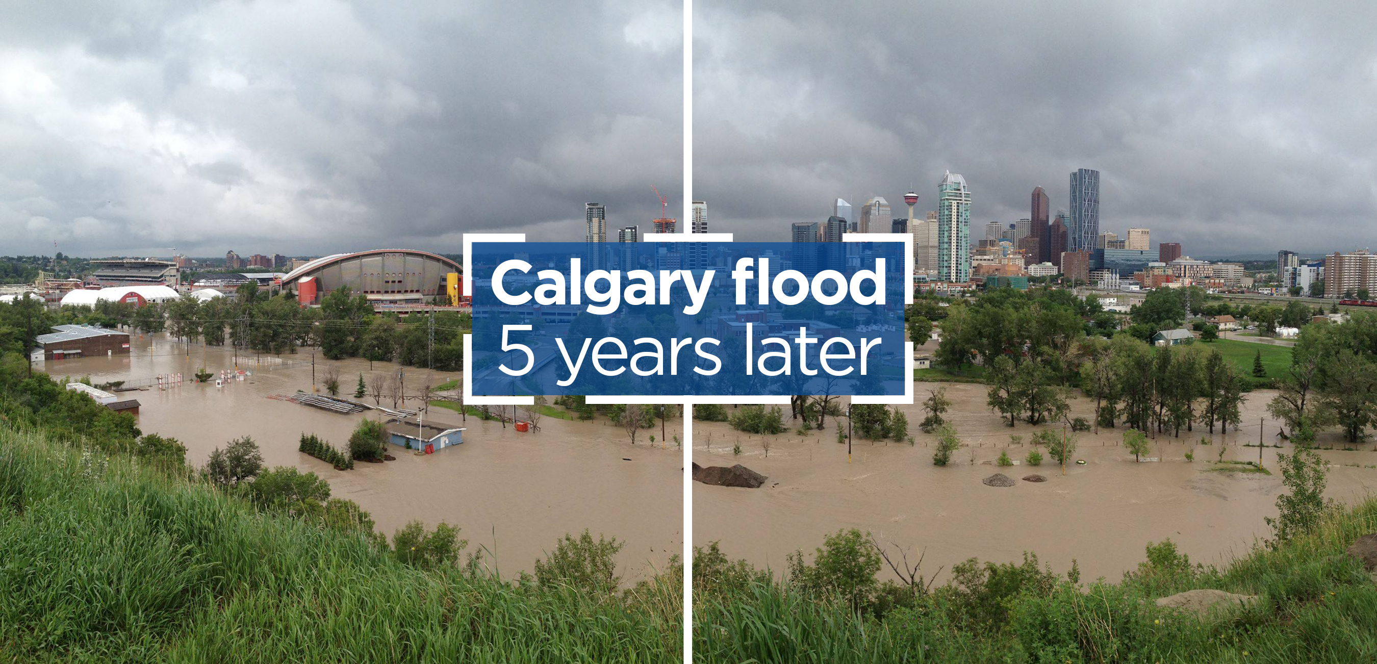 A look at the extensive damage to the Saddledome during the June flood. Global Calgary/June 21.