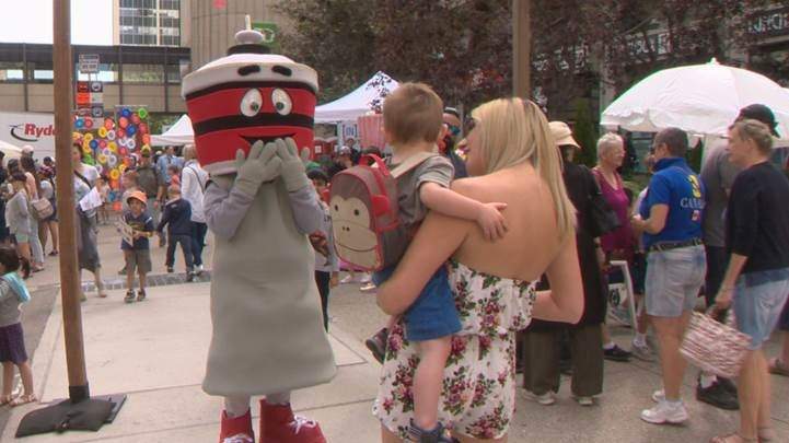 Calgarians mark 50th birthday of Calgary Tower with block party, fond memories - image