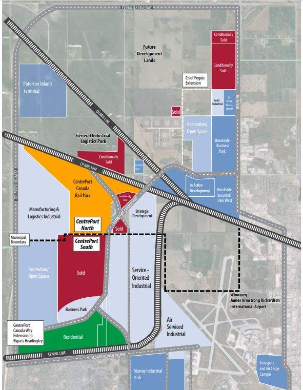 What CentrePort Canada could look like after a proposed rail park is built