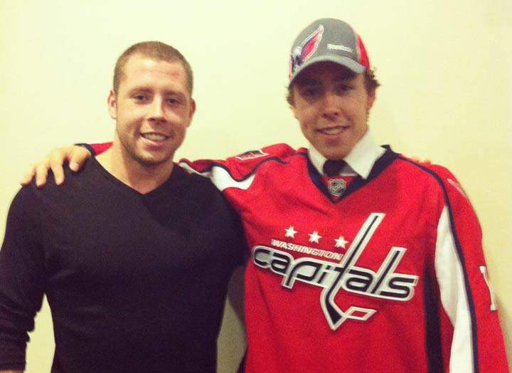 Brother Colton (left) and Chandler Stephenson (right) are seen together in this photo.