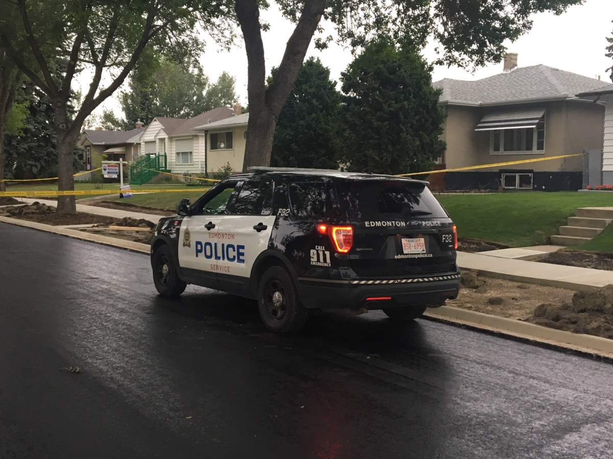Edmonton police were investigating after the body of a man was found at a home near 113 Avenue and 103 Street. Tuesday, June 26, 2018.