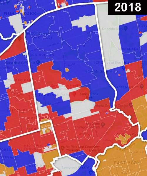 Ontario’s startling election in eight before-and-after maps - image