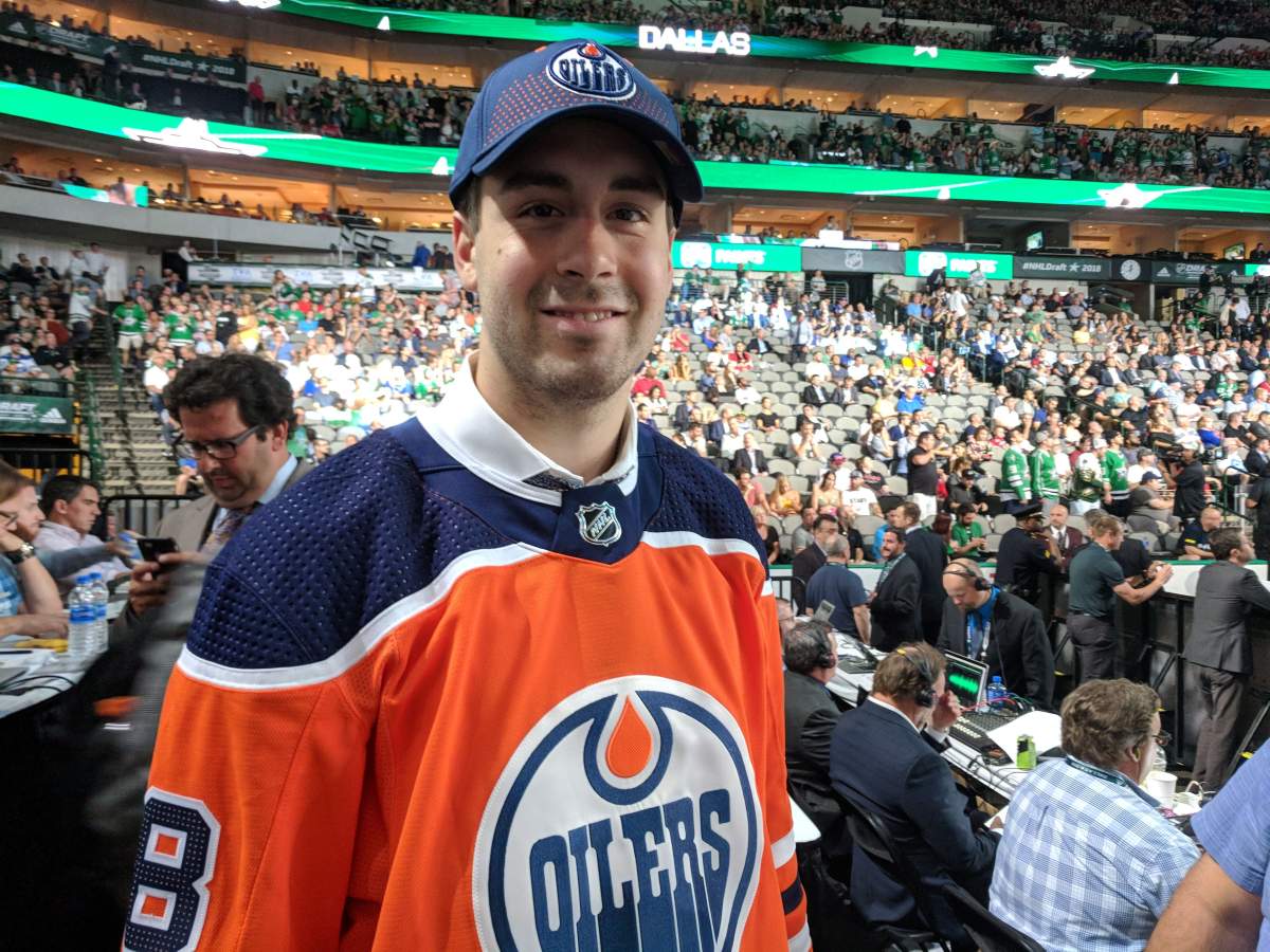 The Edmonton Oilers select defenceman Evan Bouchard 10th overall in the 2018 NHL Entry Draft, Friday, June 22, 2018. 