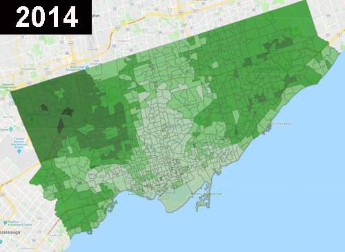 Ontario’s startling election in eight before-and-after maps - image